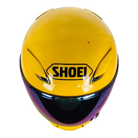 Yellow Iridescent 63-64CM XX-Large 7 7/8-8" Full Face Moto Helmet SHOEI RF-1100 - Picture 5 of 12
